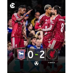 Liverpool 2-0 face à Ipswich Town FC (Victoire à l'extérieur)
